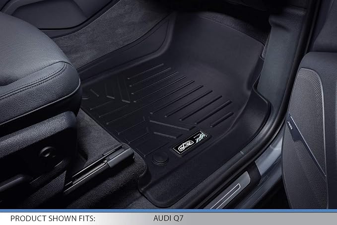 MAXLINER Custom Fit Floor Mats 3 Row Liner Set Compatible with 2017-2025 Audi Q7 / SQ7