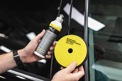 Koch-Chemie - Fine Cut Pad V2 - Medium Abrasive Sponge for Removing Moderate Weathering & Scratches; Long-Lasting Compression Hardness; Contours Easily (76mm x 23mm)