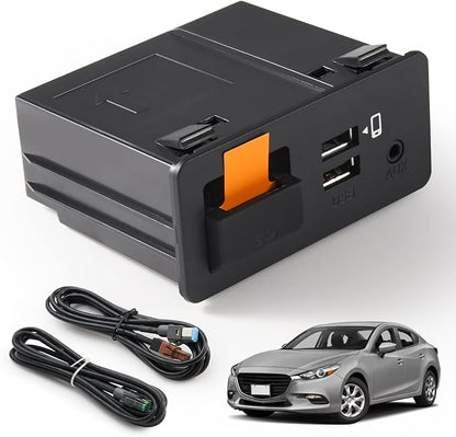 Carplay Adapter Auto Retrofit Kit Compatible with Mazda 2/3/6/CX3/CX5/CX9/MX5/FIAT 124 2014-2021 Carplay Adapter Interface Port Fits MZD Connect System TK78-66-9U0C 00008FZ34