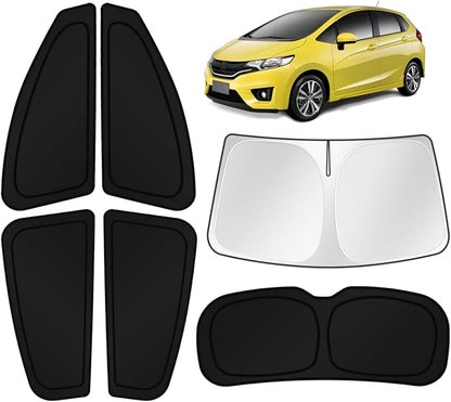 KUST Car Window Shades for Honda HR-V 2016-2020 2021 2022 Windshield Sun Shade Side Window Cover UV Block Privacy Protection Accessories for Camping Blackout Rear Back Full Set 6PCS