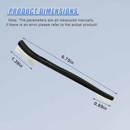 4PCS Car Double-Ended Detail Cleaning Brushes, Stiff Nylon Bristles Auto Crevice Brush, Multifunctional Vehicle Interior Exterior Cleaning Tool for SUV Truck Home Office(4PCS)