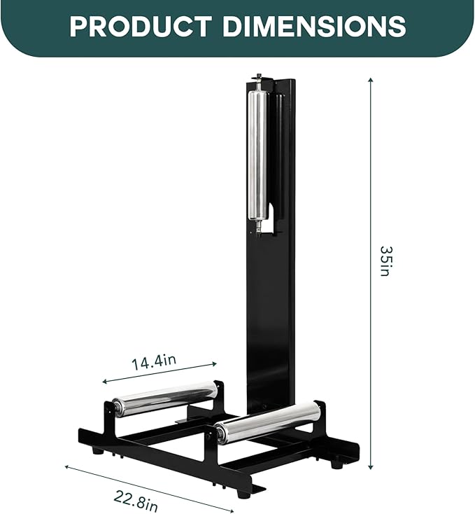 biosp Rolling Wheel Detailing Stand, Heavy Duty Polishes Wheel Cleaning Stand for Ceramic Coating, Applying Tire Shine & Car Wheel Wash fo Auto Repair Shop Garage