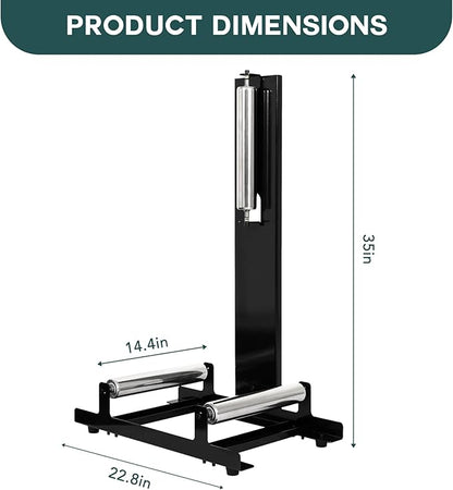 biosp Rolling Wheel Detailing Stand, Heavy Duty Polishes Wheel Cleaning Stand for Ceramic Coating, Applying Tire Shine & Car Wheel Wash fo Auto Repair Shop Garage