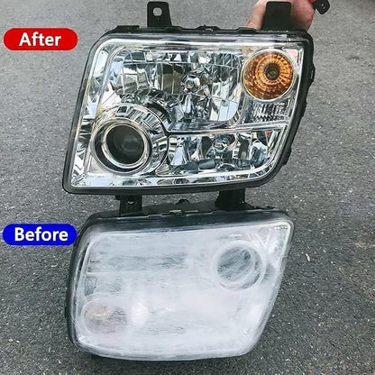 Headlight Repair kit,car Headlight Lens polishing Repair Tool with 200ml car Headlight Repair Fluid, Used to Remove Yellowing, Haze, and Oxidation from taillights and Fog Lights