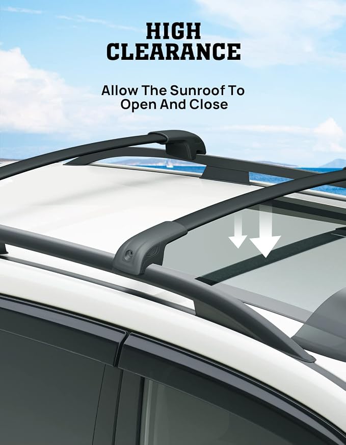 300lbs Lockable Roof Rack Cross Bars Compatible with 2014-2026 Subaru Forester (Not for Wilderness), Aluminum Roof Rails Crossbar for Rooftop Cargo Bars Luggage Kayak Bike Racks