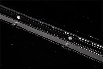 Buyers Products 1721561 Black Aluminum Diamond Tread Topsider Truck Box With Drop Door, 96x13x16 Inch, Weather Resistant, Locking Compression Latch, No Drill Install, Made in USA