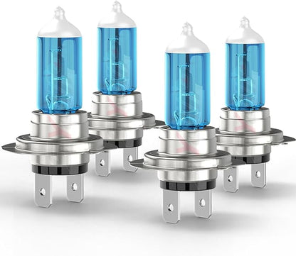 Compatible for Hyundai Tucson Headlight Bulbs 2016 2017 2018, Halogen H7 High Beam + H7 Low Beam, 6000K White, 300% Brightness, Plug N Play, 4-Pack