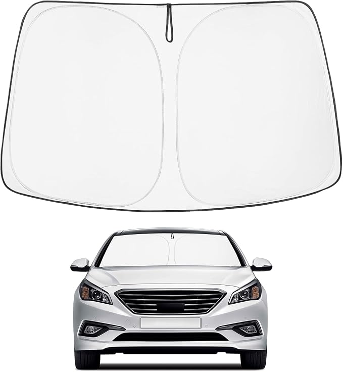 Proadsy 2026 Upgrade Front Windshield Sun Shade Foldable Sunshade Protector Custom Fit 2015-2019 Sonata Sedan Accessories