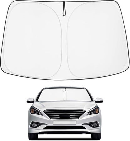 Proadsy 2026 Upgrade Front Windshield Sun Shade Foldable Sunshade Protector Custom Fit 2015-2019 Sonata Sedan Accessories