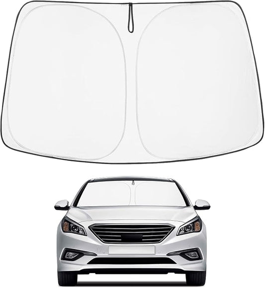 Proadsy 2026 Upgrade Front Windshield Sun Shade Foldable Sunshade Protector Custom Fit 2015-2019 Sonata Sedan Accessories