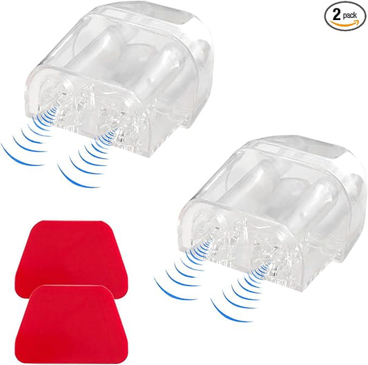 Yourkar 2 PCS Deer Whistles, Deer Warning Devices with Waterproof Adhesive Tapes, Car Save Deer Whistles Avoids Collisions Suitable for Vehicles, Trucks, SUVs, Car Accessories (Transparent)
