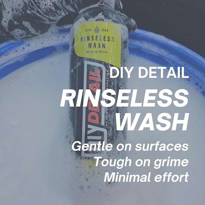 diy detail Rinseless Wash V2 – Waterless Car Wash & Rinseless Soap Alternative | Streak-Free Auto Detailing Solution | Safe for PPF, Ceramic Coating, All Vehicle Surface | 16oz Bottle
