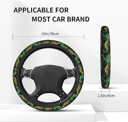 Fish Steering Wheel Covers Non Slip Neoprene Universal 15 Inch Steering Wheel Protector Car Cover for Men Women