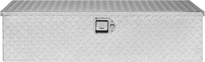 VEVOR Heavy Duty Aluminum Truck Bed Tool Box, Diamond Plate Tool Box with Side Handle and Lock Keys, Storage Tool Box Chest Box Organizer for Pickup, Truck Bed, RV, Trailer, 39"x13"x10", Silver