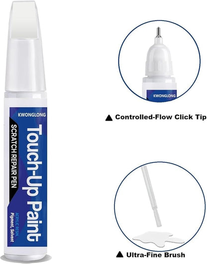 Eminent White 085 Car Touch-Up Paint Compatible with Lexus, 2-in-1 Car Paint Scratch Repair Kit, Quick & Easy Solution to Repair