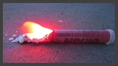 Be Prepared w/Our 6 Piece Highway Roadside Emergency Kit and Case with 6, 20-Minute Signal Flares & Stands, Roadside Assist Included Plus a Reflective Safety Vest, Rain Poncho - for Cars, Trucks, RV