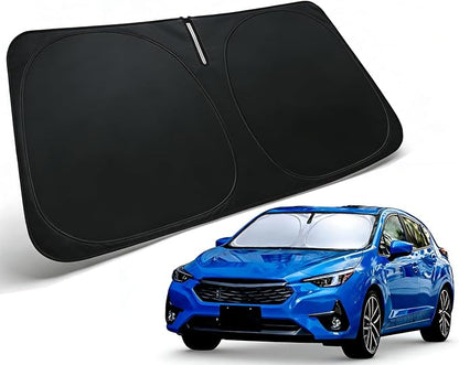 Windshield Sun Shade for 2024 2025 2026 Subaru Impreza Accessories, Car Front Window Sun Visor & Heat Shield | 240T Sunshade Protection Blocks UV Rays Keep Your Car Cooler