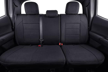coverdream Custom Fit Front Seat Covers for Toyota Tacoma 2016 2017 2018 2019 2020 2021 2022 2023 All Models (Black,Front Row Only)