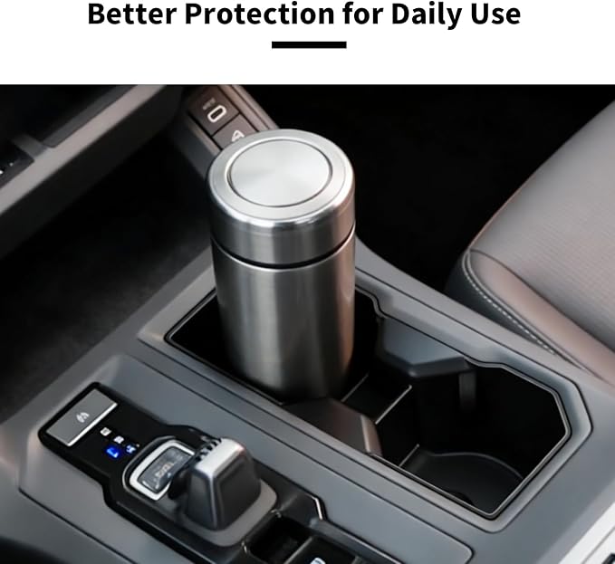 Silicone Cup Holder Inserts for Toyota RAV4 2026 Accessories, Non-Slip Silicone Center Console Protector Organizer to Prevent Spills & Scratches for RAV4 Interior Accessories