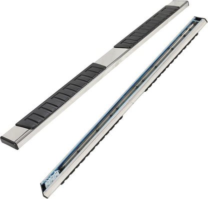 PZ 6" Running Boards Anti-Slip Side Steps Compatible with 2019-2025 Chevy Silverado/GMC Sierra 1500 Double Cab,2020-2025 for 2500HD 3500HD,500LBS No Drill Truck Running Boards Direct Fit Nerf Bar