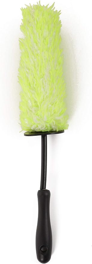 3-Pack 10" x 8" Microfiber Wash Mitt and Wash Sponge Pad, with 16" Wheel Brush