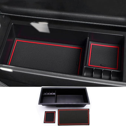 CDEFG Center Console Accessory Organizer for Prius 2016 2017 2018 2019 2020, ABS Material Armrest Box Insert Tray Glove Secondary Storage Box