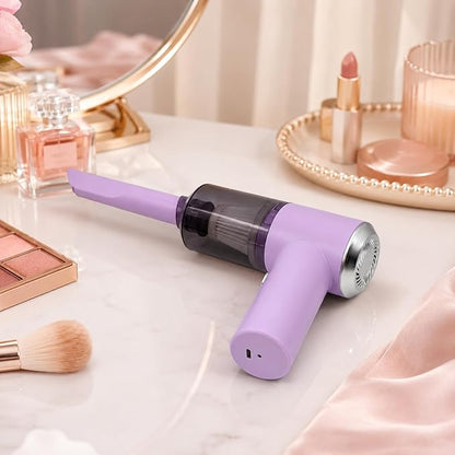 catsMeow Mini Handheld Vacuum Cordless, Lightweight Portable Vacuum Cleaner for Home, Car, Desk, Keyboard, Sofa and Crumbs, USB Rechargeable Small Vacuum with Washable Filter, Stylish Lavender Purple