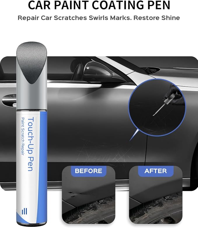 792/9792 Palladium Silver Metallic Touch Up Paint Compatible with Mercedes-Benz Exact Match–Chips and Nicks Touch Up