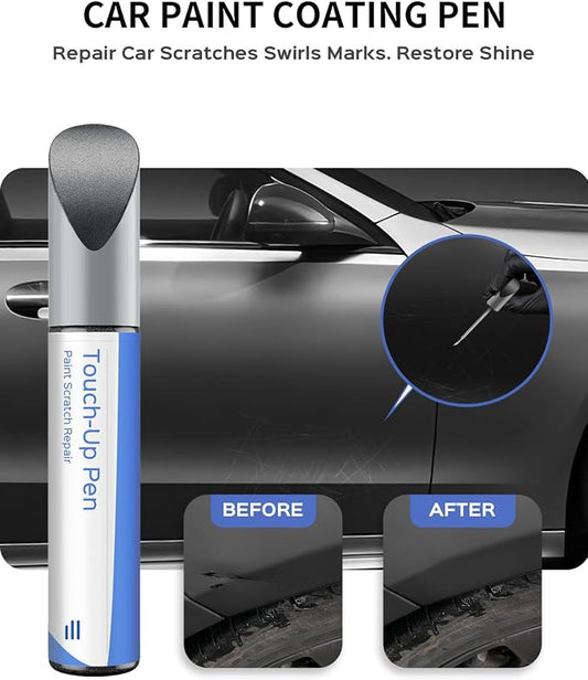 792/9792 Palladium Silver Metallic Touch Up Paint Compatible with Mercedes-Benz Exact Match–Chips and Nicks Touch Up