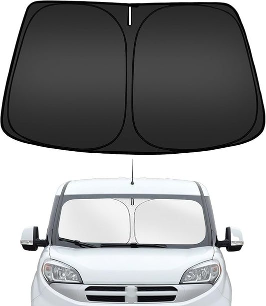 ARISMOTOR Windshield Sun Shade for Dodge RAM ProMaster 1500 2500 3500 2014-2026, Custom Fit Foldable Front Window Sunshade Sun Visor Protector, Block UV Rays Keep Your Car Cooler