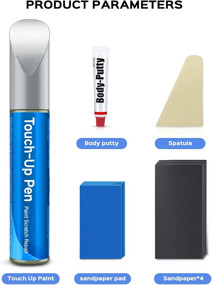Mineral White(A96) for BMW Car Touch Up Paint Kit,Exact Match Car Scratch Repair Touch Up Paint Kit (Mineral White Metallic Tricoat for 2/3/5 Series/X1/2020 X2/18 X3/X4)