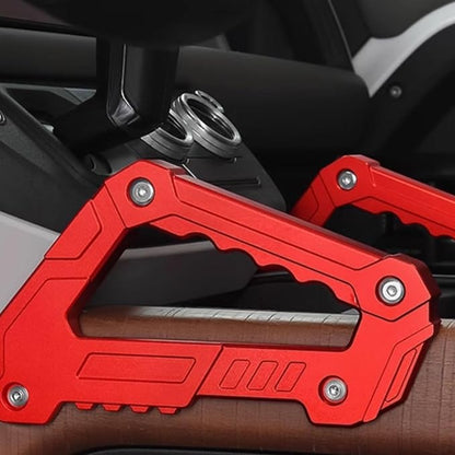 Center Armrest Grab Bars for Land Rover Defender 110 2020 2021 2022 2023 2024 2025 Red Aluminum Alloy Interior Handles