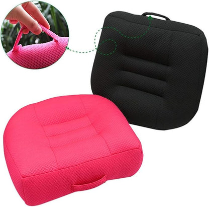Adult Booster Seat Cushion, Car Seat Cushions for Short People/Thick Office Chair Booster Seat Increase Field of View, for Trucks, Car, Office Chair, Home, Wheelchair,Angle Lift Seat Cushion (Grey)