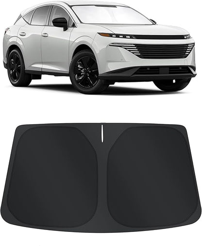TINGLU Sun Shade for Nissan Murano 2025 2026 Accessories Windshield Sun Shade Window Shade UV Rays Protection Sun Visor Cover with Steering Wheel Sunshade Storage Bag