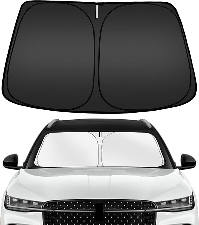 ARISMOTOR Windshield Sun Shade for Lincoln Nautilus 2024-2026, Custom Fit Foldable Front Window Sunshade Sun Visor Protector, Block UV Rays Keep Your Car Cooler