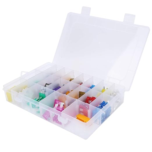 220Pcs Assorted Automotive Kit with Insulation Safety Box for Car Circuit Protection ABS Material Various Sizes Including Medium and Small