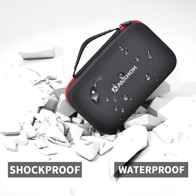 ANKHOH Carrying Case Compatible with NEXPOW Car Jump Starter, Fits for 1500A Peak 12800mAh Battery Starter Q10S/ T11F, Portable Storage Box for Car Battery Charger and Jumper Cables(Case ONLY)