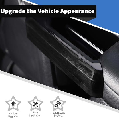 Voodonala for F-150 2015-2020Inner Door Handle Covers Trim for Ford F150 2015-2020 Compatible with Ford F150 F250 F350(Black Wood,4Pcs/Set)