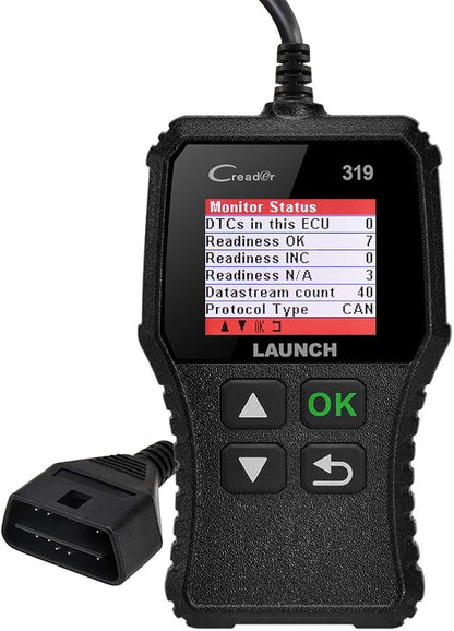 LAUNCH CR319 OBD2 Scanner, 2026 Upgrade Ver. Engine Fault Code Reader,Support O2 Sensor,Lifetime Free Update,Scanner for All OBDII Protocol Cars Since 1996