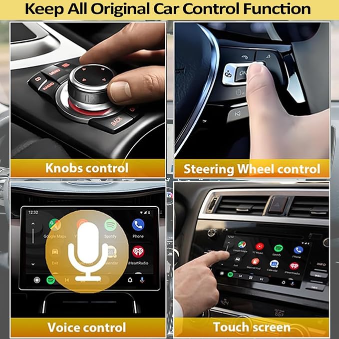 2026 Upgraded Wireless CarPlay & Android Auto Adapter: CarPlay Wireless Adapter for iPhone, Plug & Play 5G WiFi & USB Bluetooth 5.0 Dongle, Convert Wired to Wireless for Factory Cars 2015+