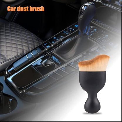2 PCS Car Interior Dust Brush, Auto Scratch Free Detailing Brush, Soft Car Interior Cleaning Brush Auto Accessories for Automotive Dashboard, Air Conditioner Vents, Computer (Double Brown)