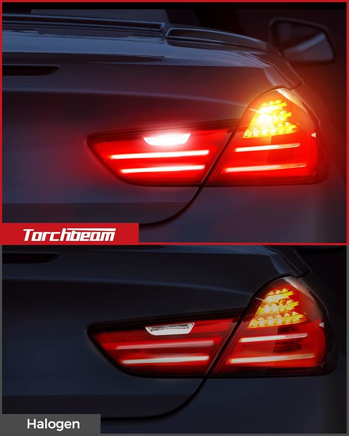 Torchbeam LED Turn Signal Bulbs, Upgraded 3157 LED Bulb Amber Yellow with External Resistor, 600% Brighter 3156 3056 3057 4157 3457 4157 with HD Projector for Blinker Side Marker Parking Lights,2PCs