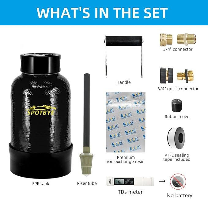 Filterelated Spotless Water System for Car Wash,Deionized Water System,spot Free Rinse for Cars, Works for All Vehicles, Motorcycles, Bikes, Boats, Planes, Yachts, Towel Drying Eliminated No Spots