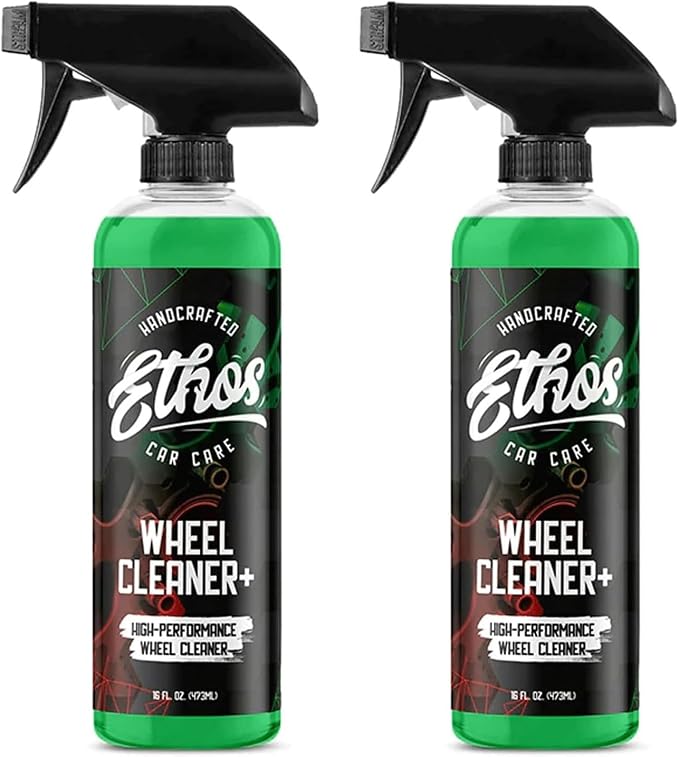 Ethos Wheel Cleaner - Car Wheel Cleaner Spray - Rim Cleaner Spray Brake Dust, Iron Remover - Color Change Technology - Professional Strength Formula (16 oz (2Pack))