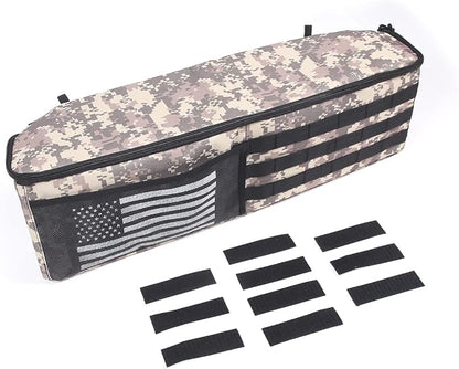 Aunginsy 1PCS Trunk Organizer Compatible with Toyota FJ Cruiser 2007-2021+, Car Left Side Trunk Storage Bag Backseat Hanging Storage Multi-Compartment Space Saving Accessories, With Camouflage Pattern