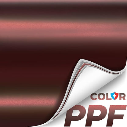ColorFusion PPF by VViViD, Matte Stealth Demon Black Dry Apply PPF Vinyl Car Wrap Roll 1ft x 5ft