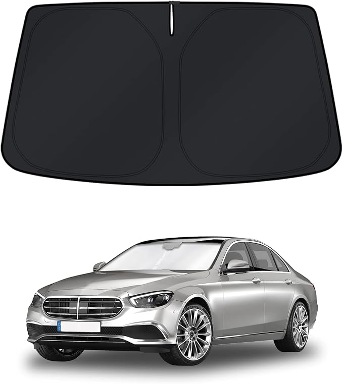 KUST Windshield Sun Shade for Mercedes-Benz S-Class 2015-2025 Window Accessories Shade Sun Visor Foldable Block UV Rays Keep Car Cooler