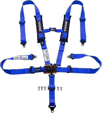 Kyostar 5 point Black Series Latch and Link Safety Harness Set(8153 Blue)