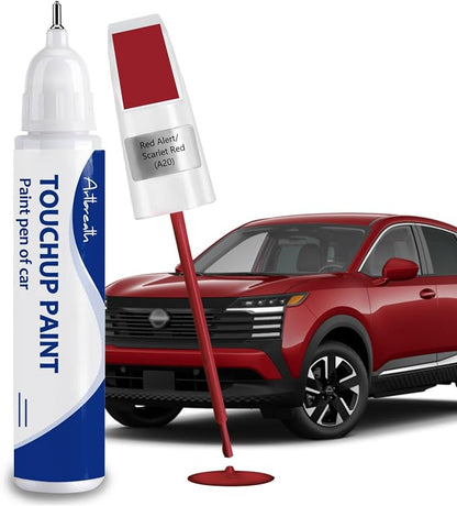 Scarlet Red(A20) Touch Up Paint for Nissan-Exact Match–Chips and Nicks Car Paint Scratch Repair Kit Automotive Paint Pen for 370Z/Altima/Armada/Cube/Frontier/GT-R/Juke/Leaf/Maxima/Murano/NV/Rogue