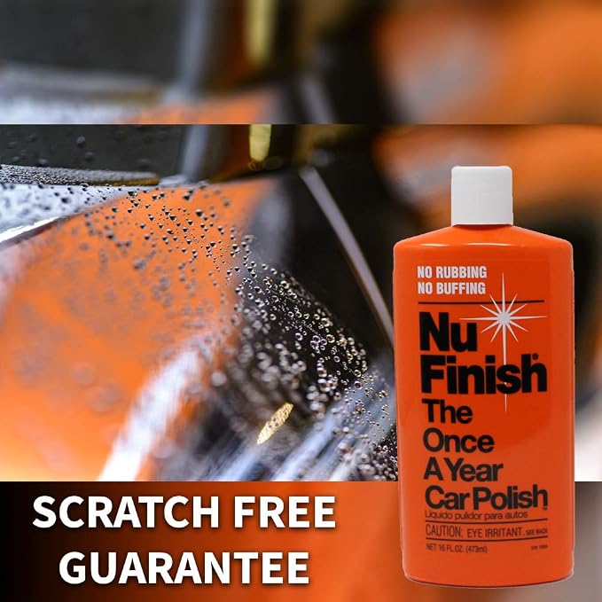 Nu Finish Car Polish, NF-76 Liquid Polish for Cars, Trucks, 16 Fl Oz Each (Pack of 2)